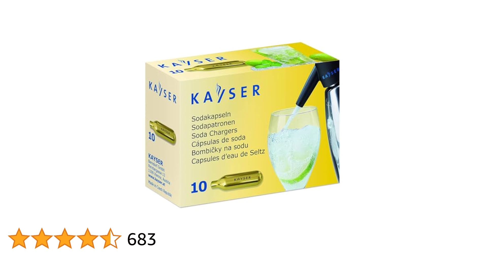 SODA CARTRIDGE 10本入り Amazon｜日本炭酸瓦斯 ソーダカートリッジ 取替用ソーダバルブ